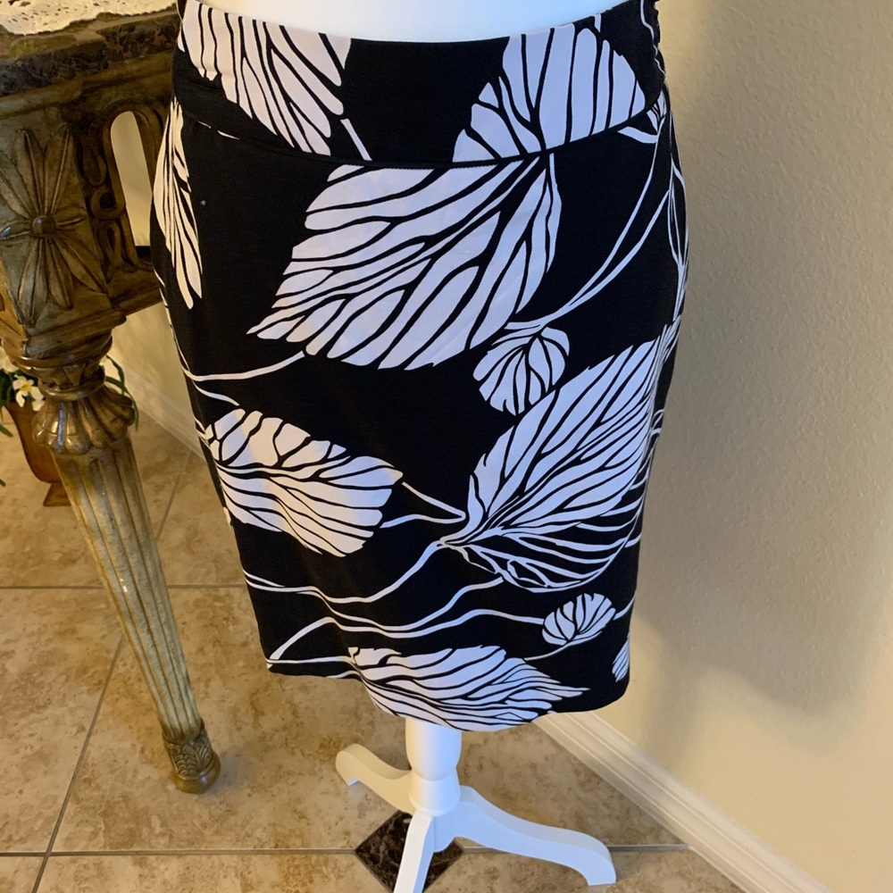 Ann Taylor Loft, Black/White Size 2, Skirt